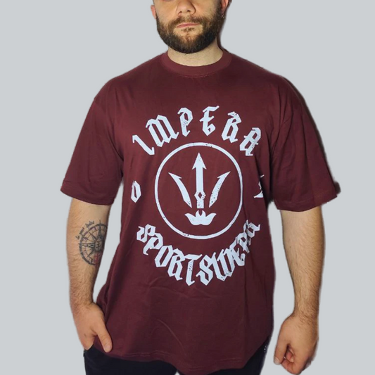 Circle Logo Red Oversize T-Shirt (Unisex)