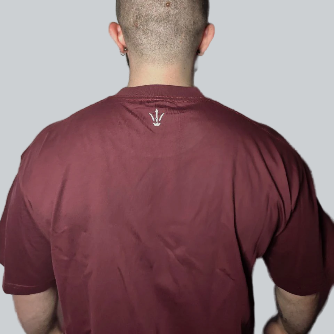 Circle Logo Red Oversize T-Shirt (Unisex)